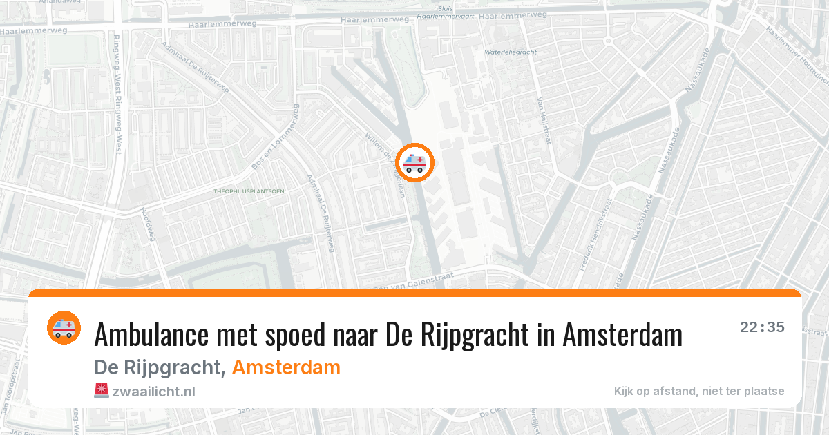Ambulance met spoed naar De Rijpgracht in Amsterdam — 3 aug 2026
