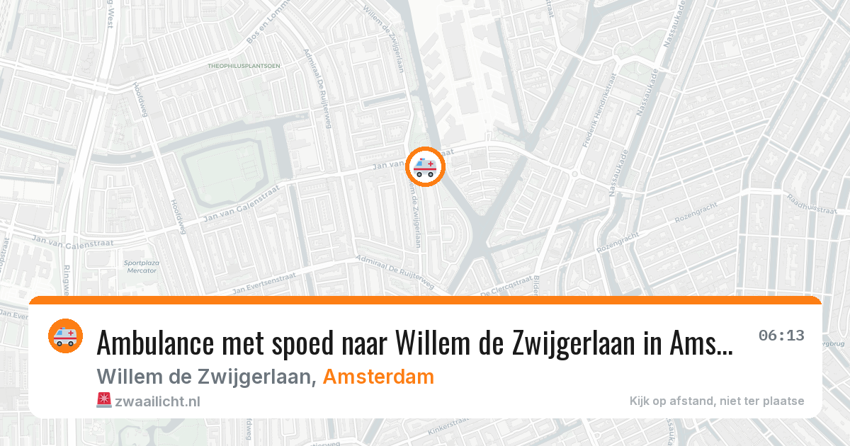 Ambulance met spoed naar Willem de Zwijgerlaan in Amsterdam — 29 jan 2026