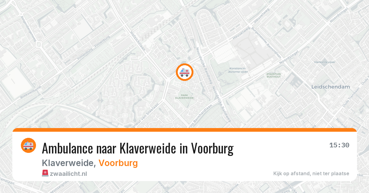 Ambulance naar Klaverweide in Voorburg — 29 jan 2026