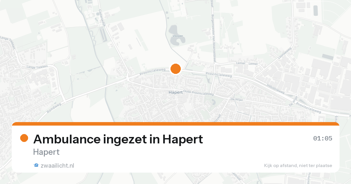 Ambulance ingezet in Hapert — 27 jun 2026