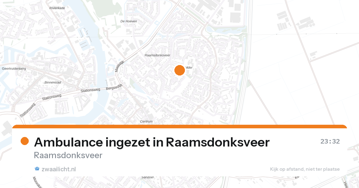 Ambulance ingezet in Raamsdonksveer — 25 aug 2026
