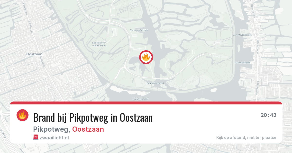 Brand bij Pikpotweg in Oostzaan — 5 jul 2026