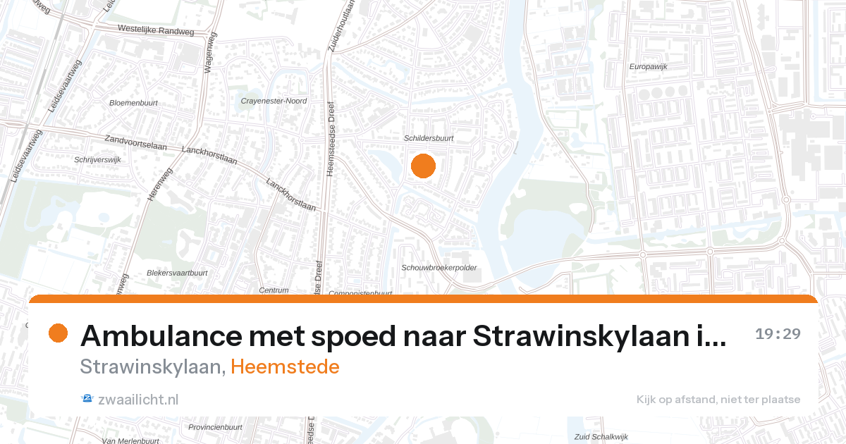 Ambulance met spoed naar Strawinskylaan in Heemstede — 10 jun 2026