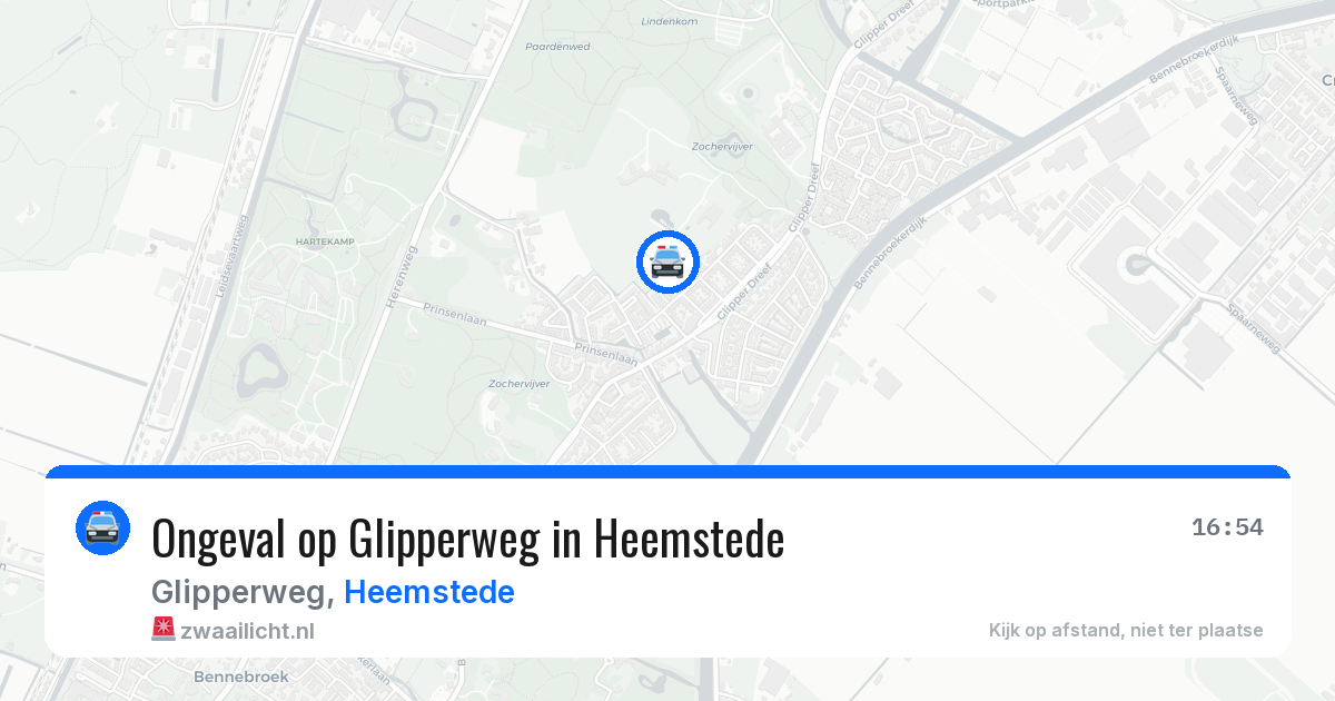 Ongeval op Glipperweg in Heemstede — 26 mei 2026