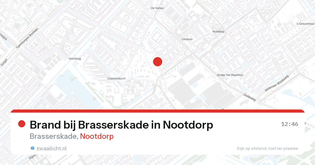 Brand bij Brasserskade in Nootdorp — 28 aug 2026