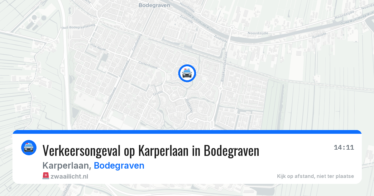 Verkeersongeval op Karperlaan in Bodegraven — 8 mei 2026