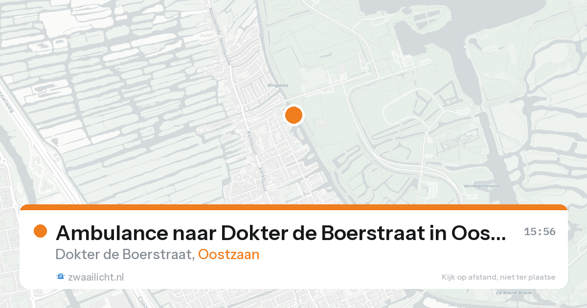 Ambulance naar Dokter de Boerstraat in Oostzaan — 20 aug 2026