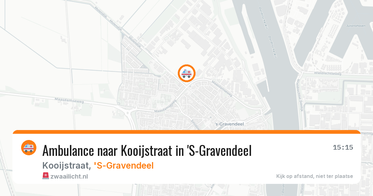 Ambulance naar Kooijstraat in 'S-Gravendeel — 5 mei 2026
