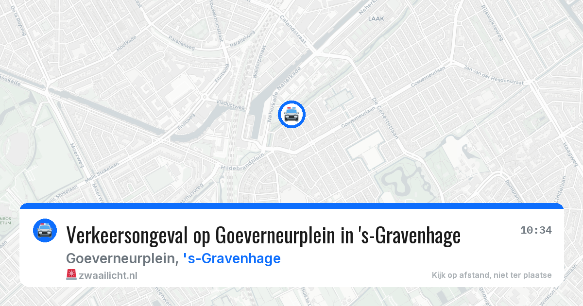 Verkeersongeval op Goeverneurplein in 's-Gravenhage — 1 mei 2026