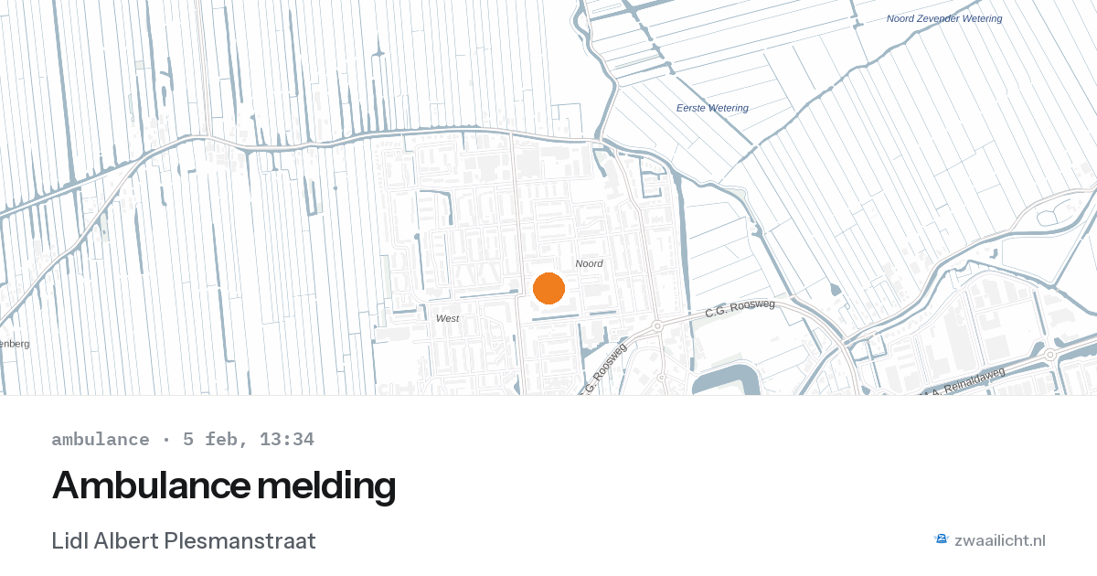 Ambulance melding — 5 feb 2026