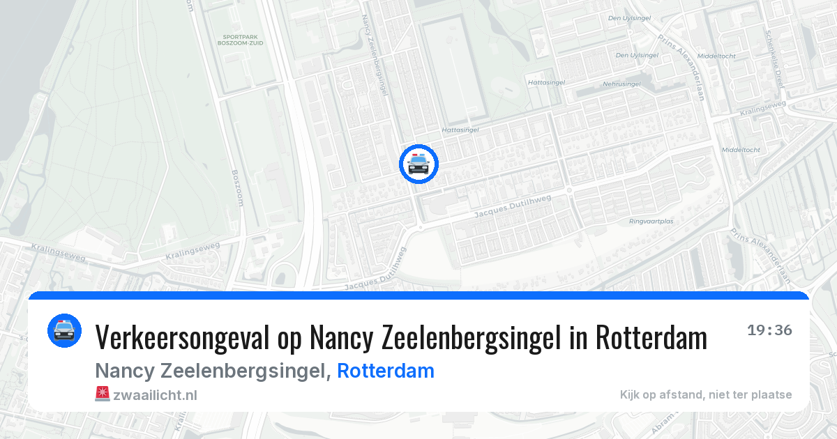 Verkeersongeval op Nancy Zeelenbergsingel in Rotterdam — 7 jun 2026
