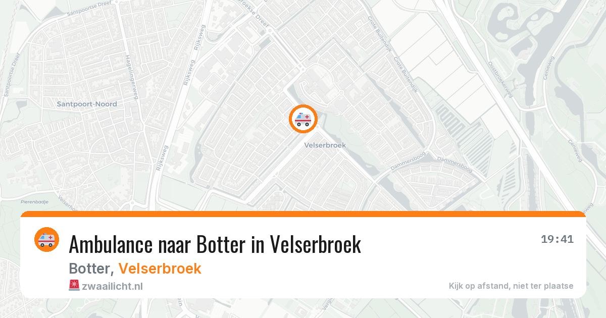 Ambulance naar Botter in Velserbroek — 11 aug 2026
