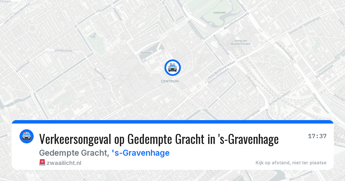 Verkeersongeval op Gedempte Gracht in 's-Gravenhage — 29 jan 2026