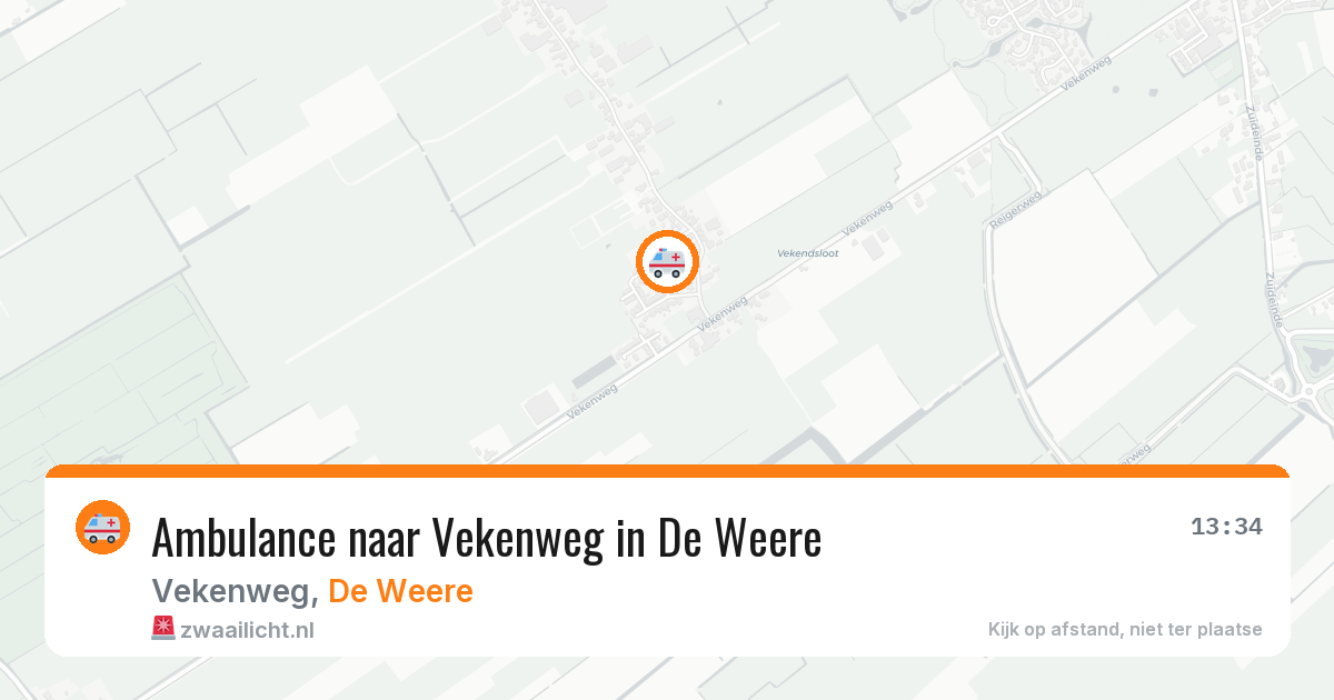 Ambulance naar Vekenweg in De Weere — 28 feb 2026