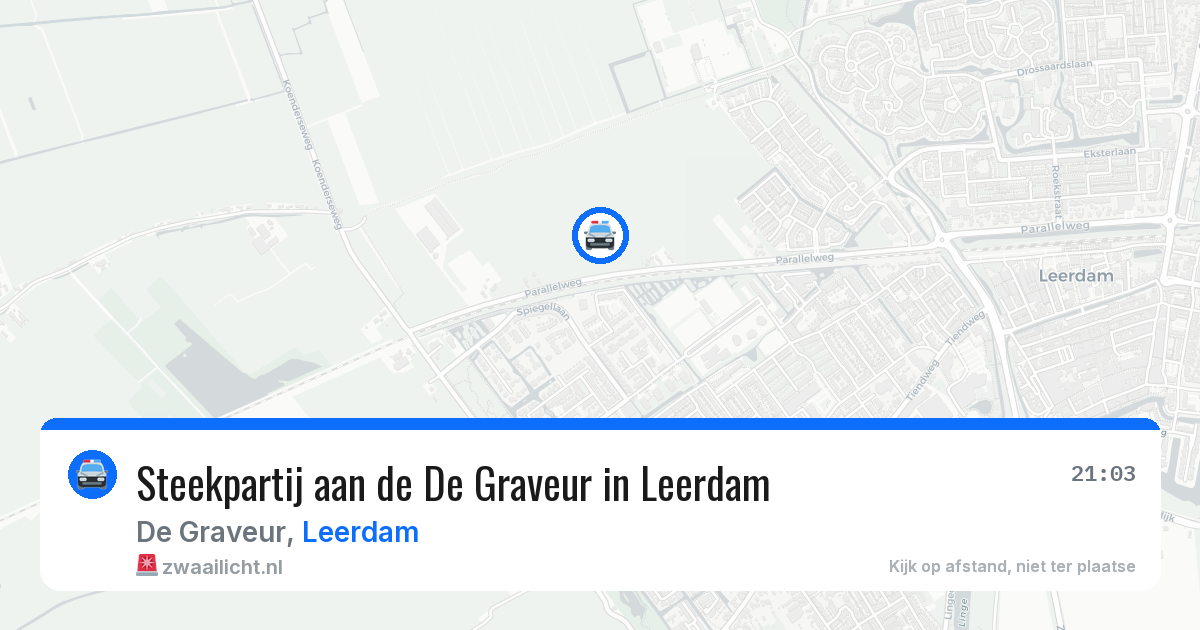 Steekpartij aan de De Graveur in Leerdam — 4 mei 2026