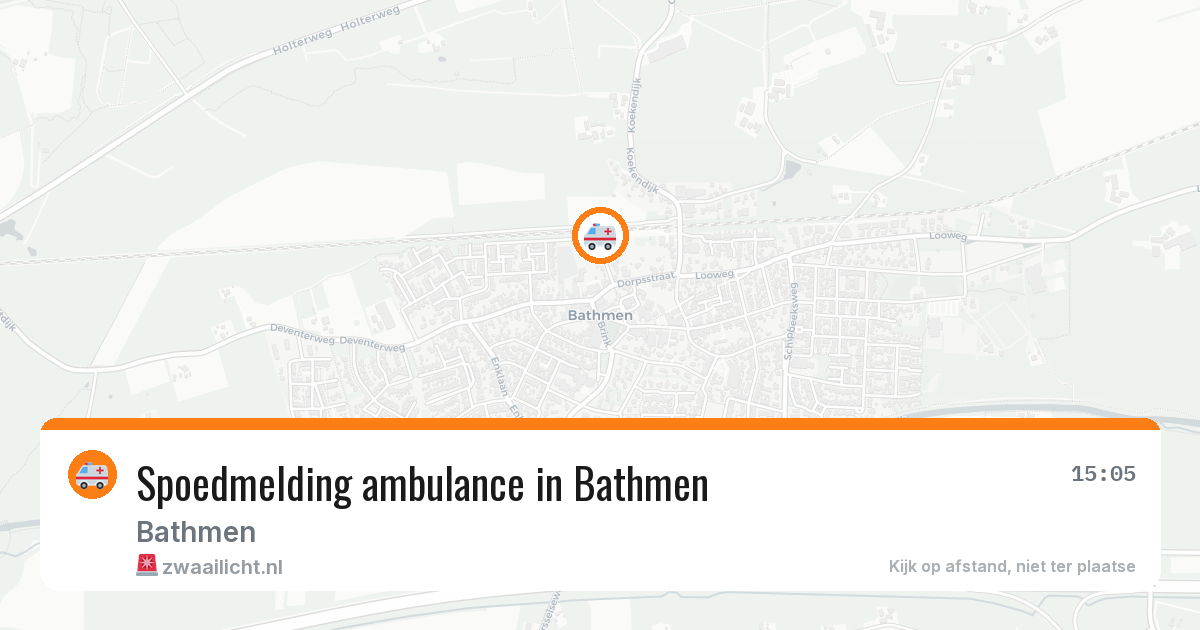 Spoedmelding ambulance in Bathmen — 13 mei 2026