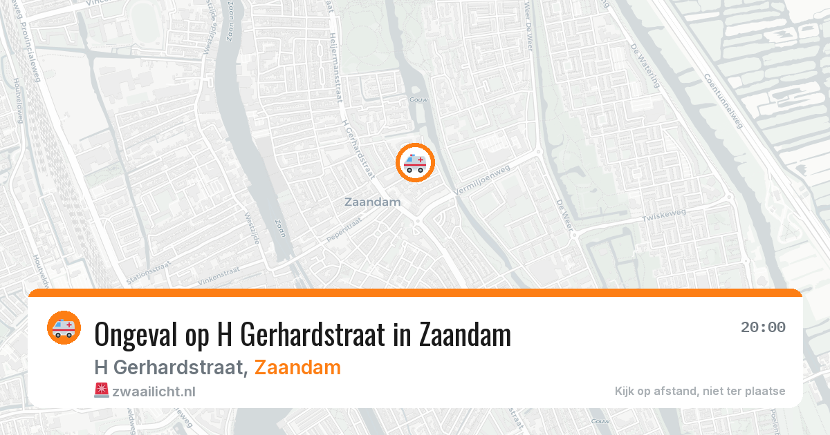 Ongeval op H Gerhardstraat in Zaandam — 19 mei 2026