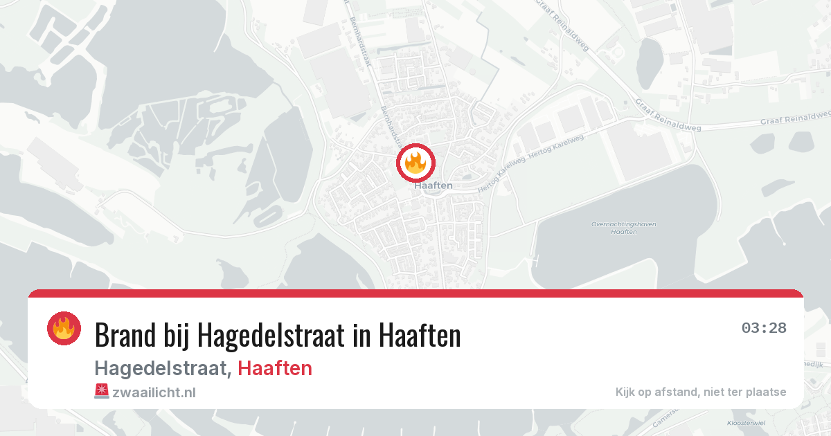 Brand bij Hagedelstraat in Haaften — 12 jun 2026