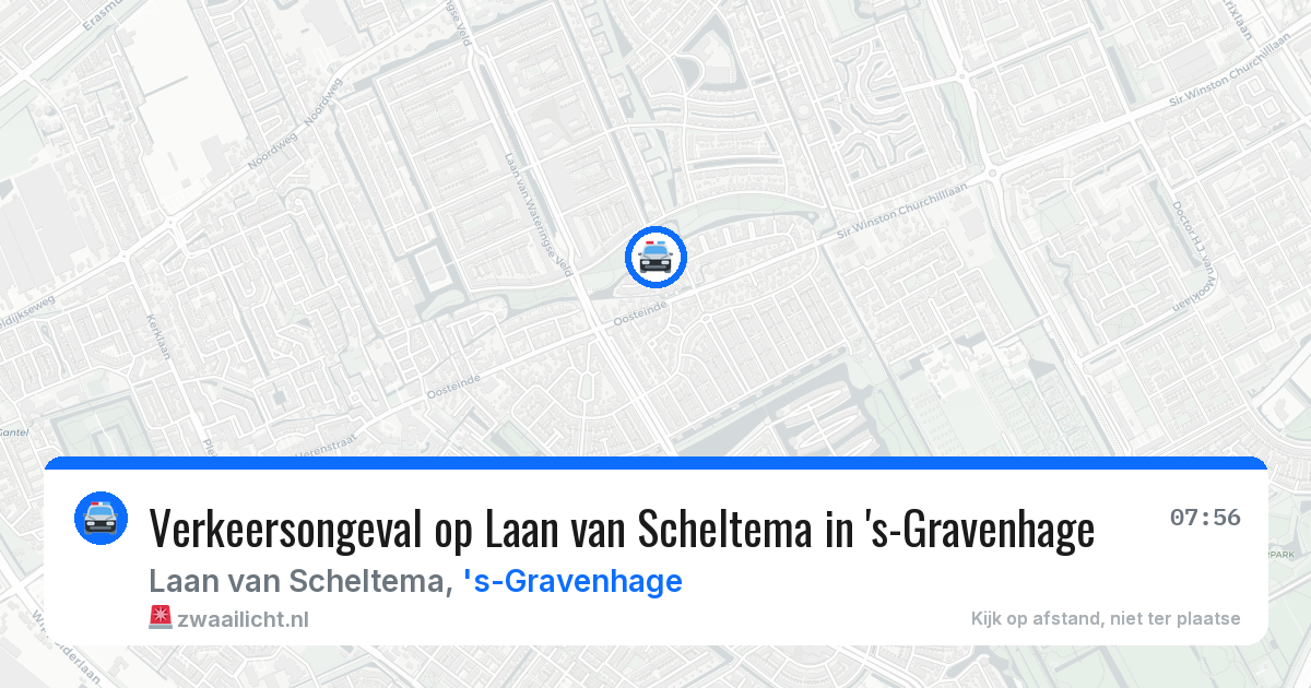 Verkeersongeval op Laan van Scheltema in 's-Gravenhage — 18 jun 2026