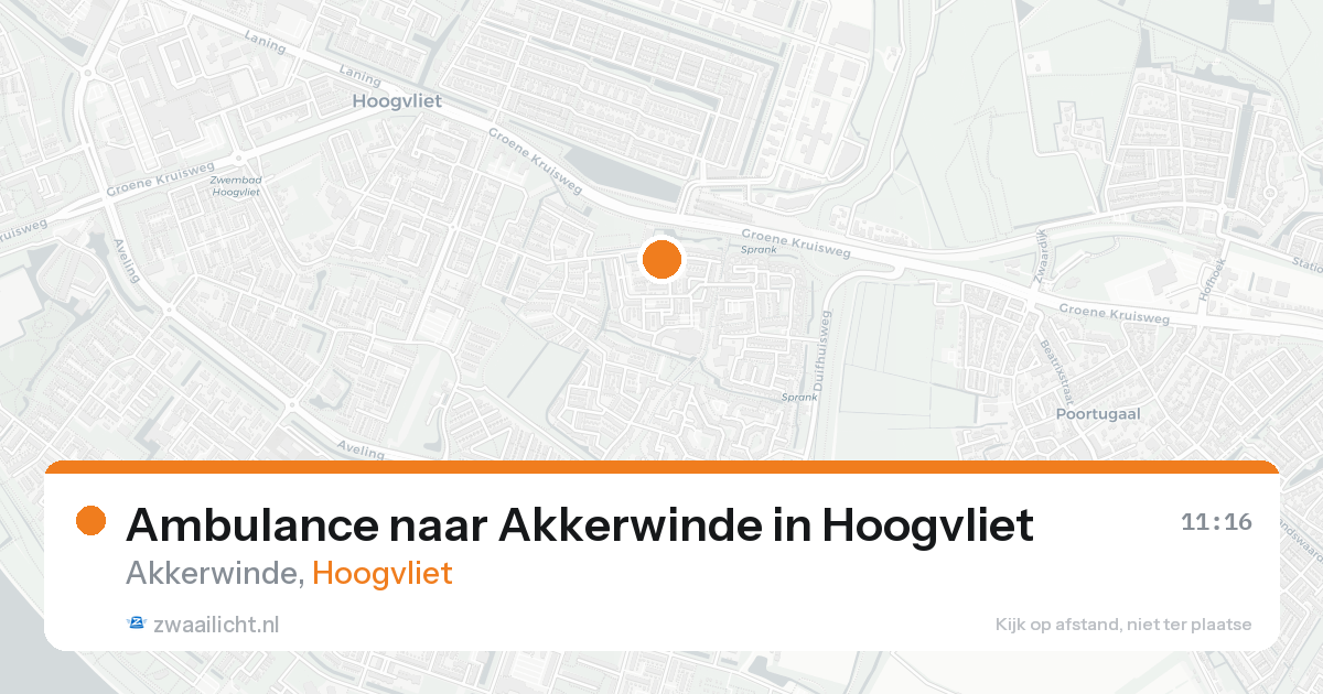 Ambulance naar Akkerwinde in Hoogvliet — 25 aug 2026