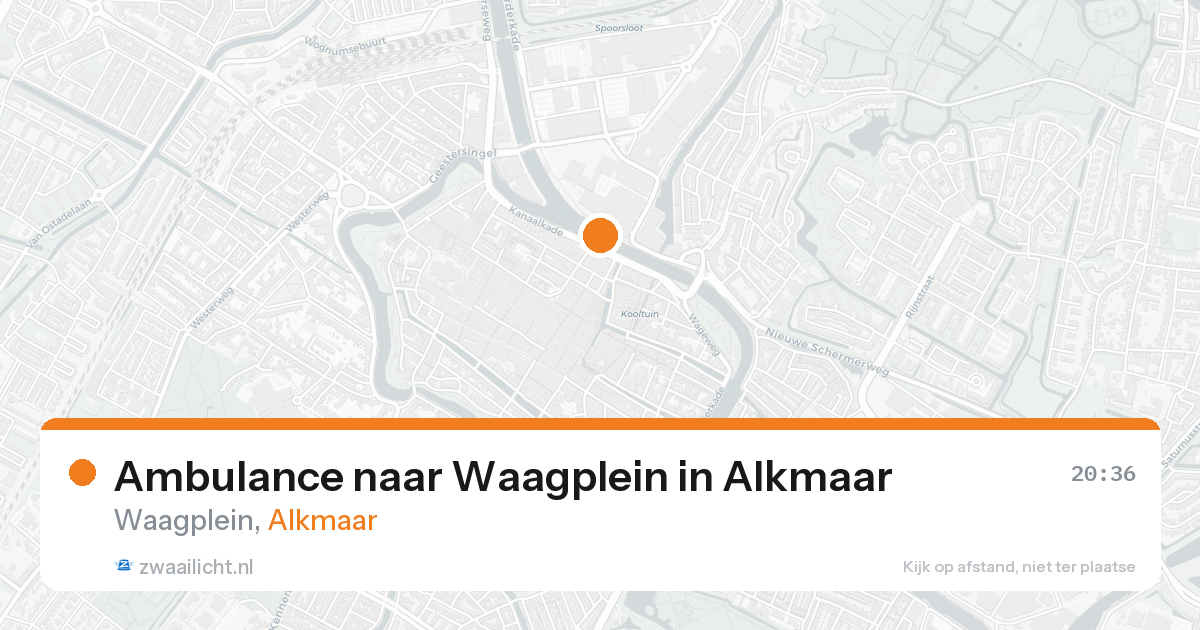 Ambulance naar Waagplein in Alkmaar — 17 aug 2026