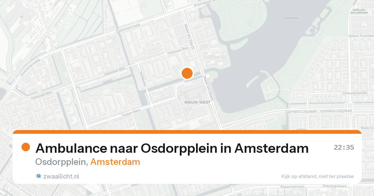 Ambulance naar Osdorpplein in Amsterdam — 27 mei 2026