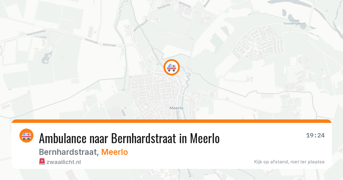 Ambulance naar Bernhardstraat in Meerlo — 21 jun 2026