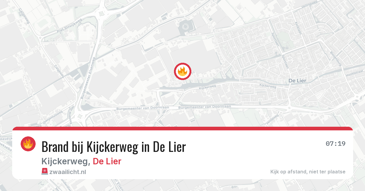 Brand bij Kijckerweg in De Lier — 31 mrt 2026