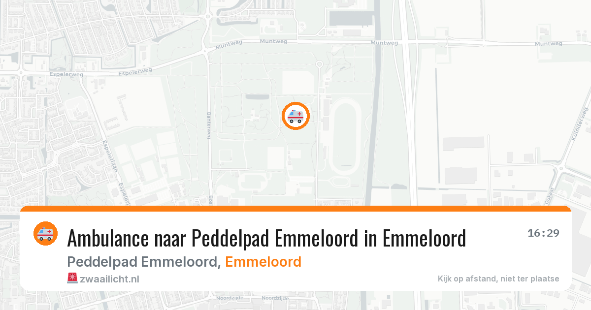 Ambulance naar Peddelpad Emmeloord in Emmeloord — 16 mrt 2026
