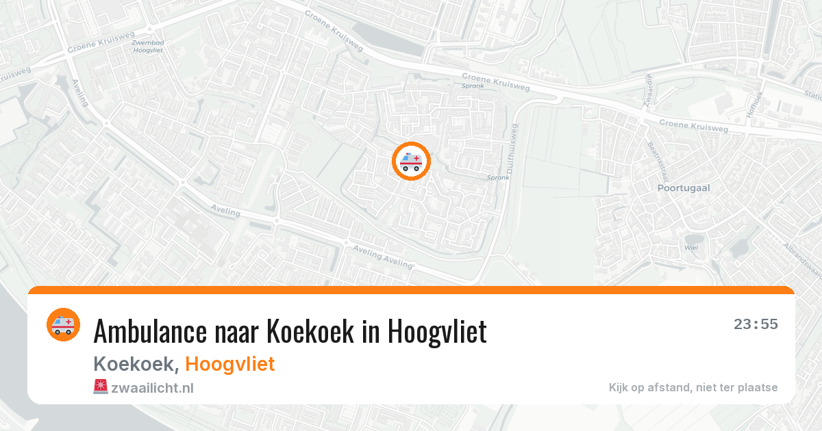 Ambulance naar Koekoek in Hoogvliet — 4 jun 2026