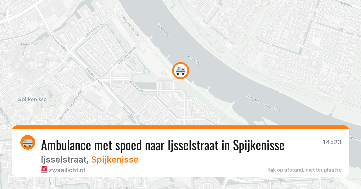 Ambulance met spoed naar Ijsselstraat in Spijkenisse — 6 jul 2026