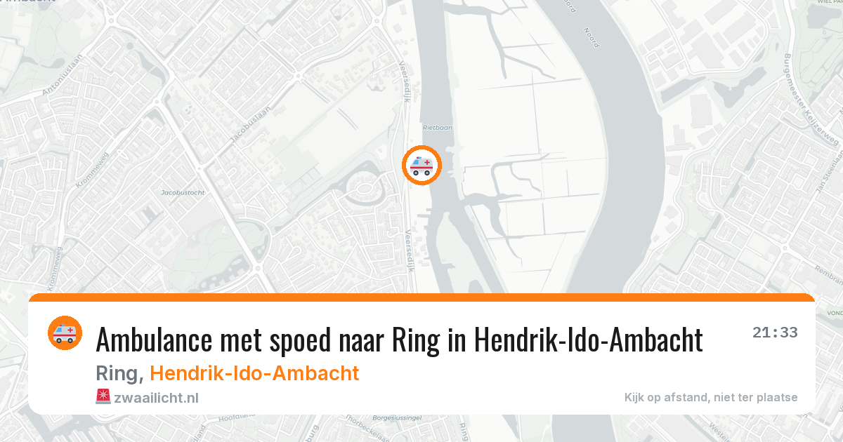 Ambulance met spoed naar Ring in Hendrik-Ido-Ambacht — 26 jan 2026