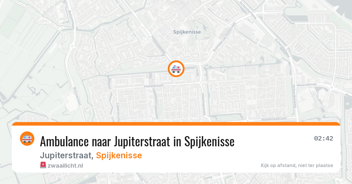 Ambulance naar Jupiterstraat in Spijkenisse — 15 jun 2026