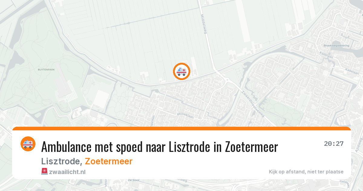Ambulance met spoed naar Lisztrode in Zoetermeer — 21 jan 2026