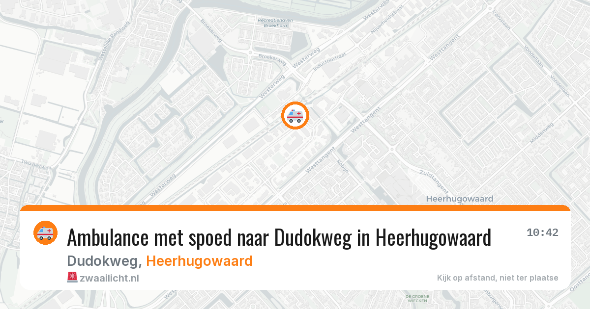 Ambulance met spoed naar Dudokweg in Heerhugowaard — 7 jul 2026
