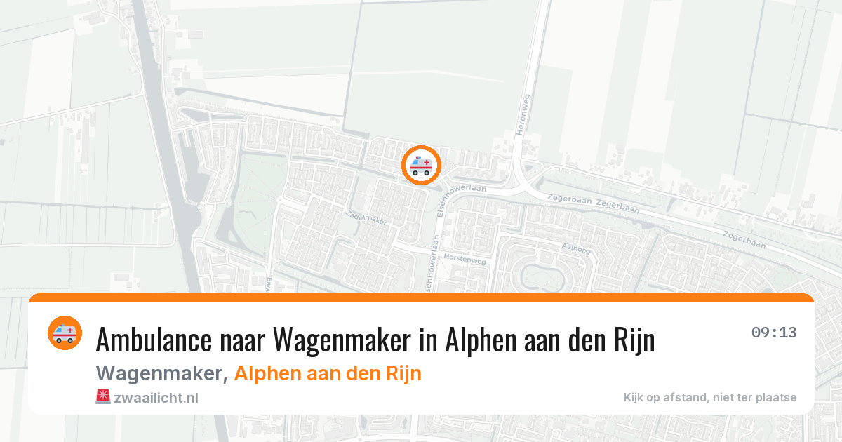 Ambulance naar Wagenmaker in Alphen aan den Rijn — 29 jan 2026