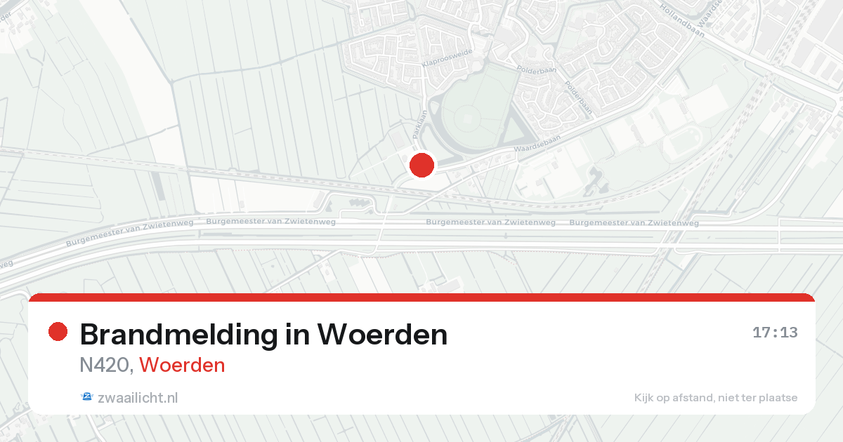 Brandmelding in Woerden — 14 aug 2026