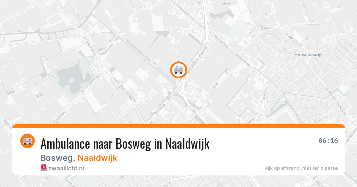 Ambulance naar Bosweg in Naaldwijk — 24 jul 2026