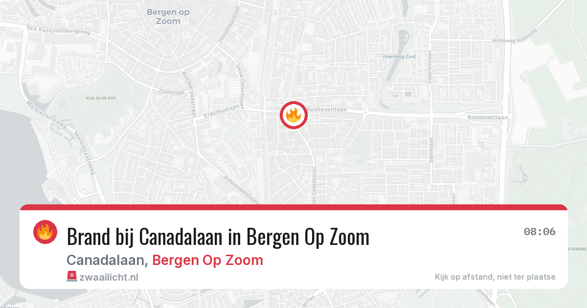 Brand bij Canadalaan in Bergen Op Zoom — 23 jun 2026