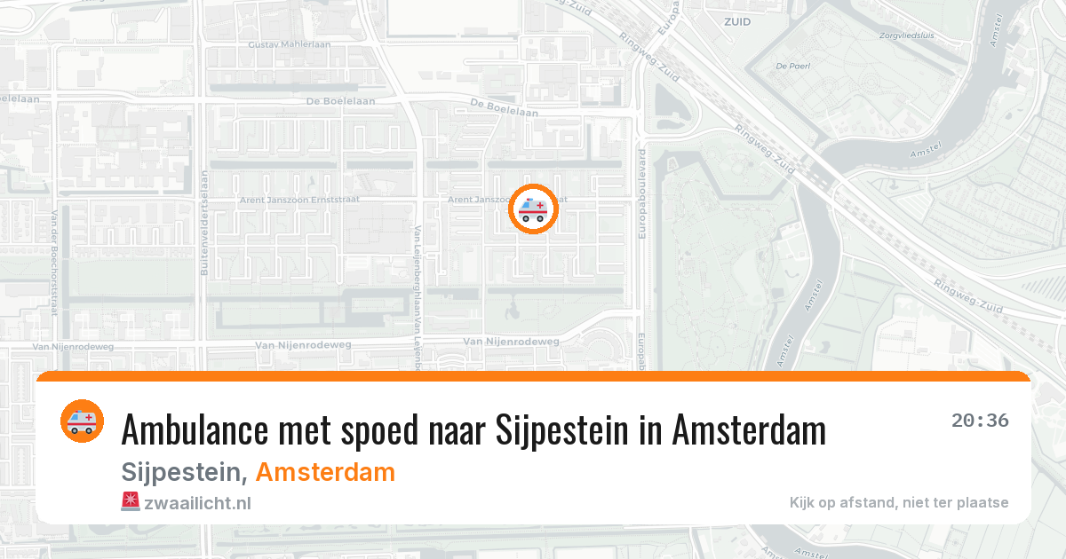 Ambulance met spoed naar Sijpestein in Amsterdam — 7 jun 2026