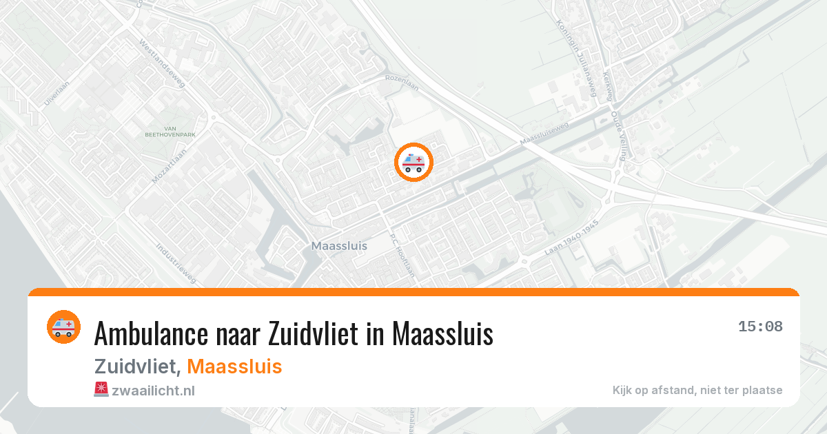Ambulance naar Zuidvliet in Maassluis — 12 jun 2026