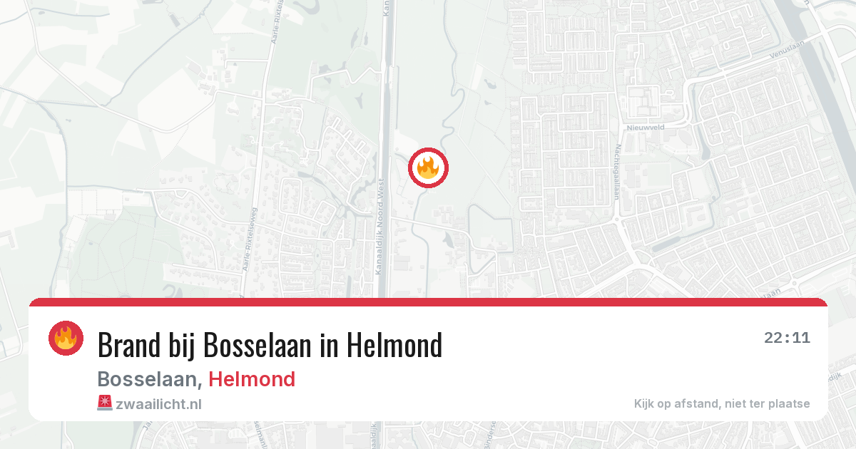 Brand bij Bosselaan in Helmond — 2 jun 2026