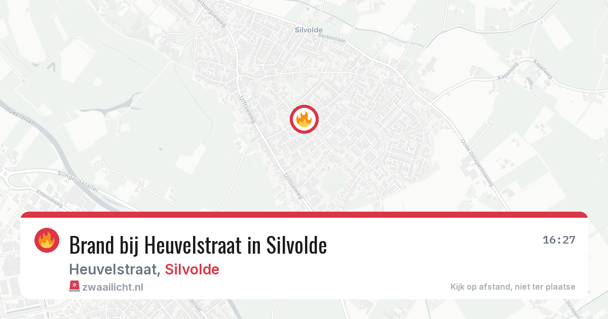 Brand bij Heuvelstraat in Silvolde — 13 jun 2026