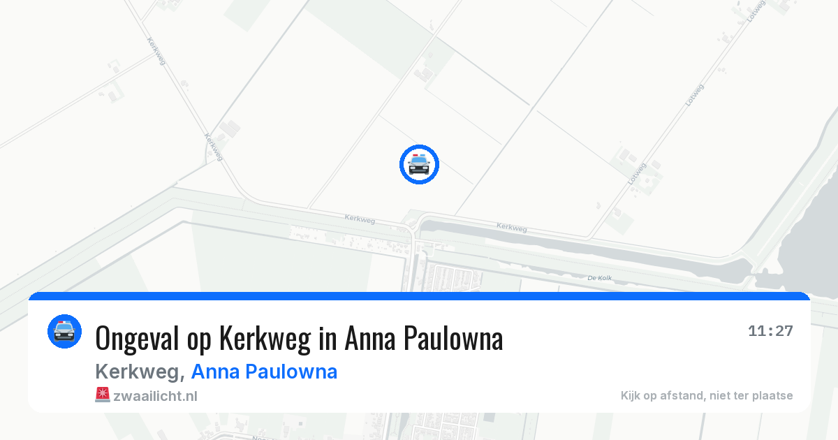 Ongeval op Kerkweg in Anna Paulowna — 20 jun 2026