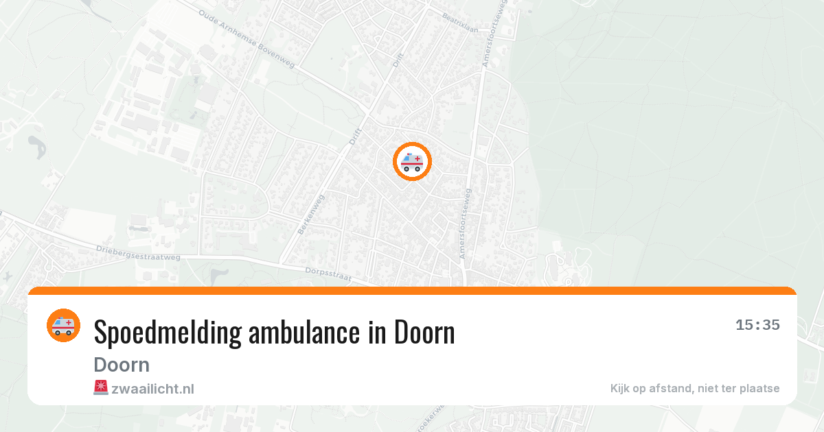 Spoedmelding ambulance in Doorn — 11 aug 2026