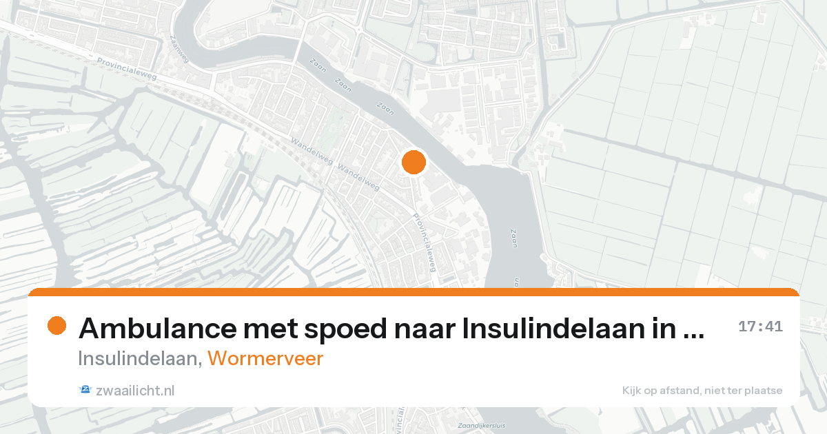 Ambulance met spoed naar Insulindelaan in Wormerveer — 14 mei 2026
