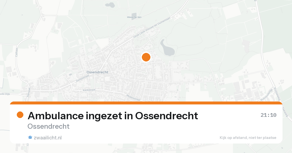 Ambulance ingezet in Ossendrecht — 14 aug 2026