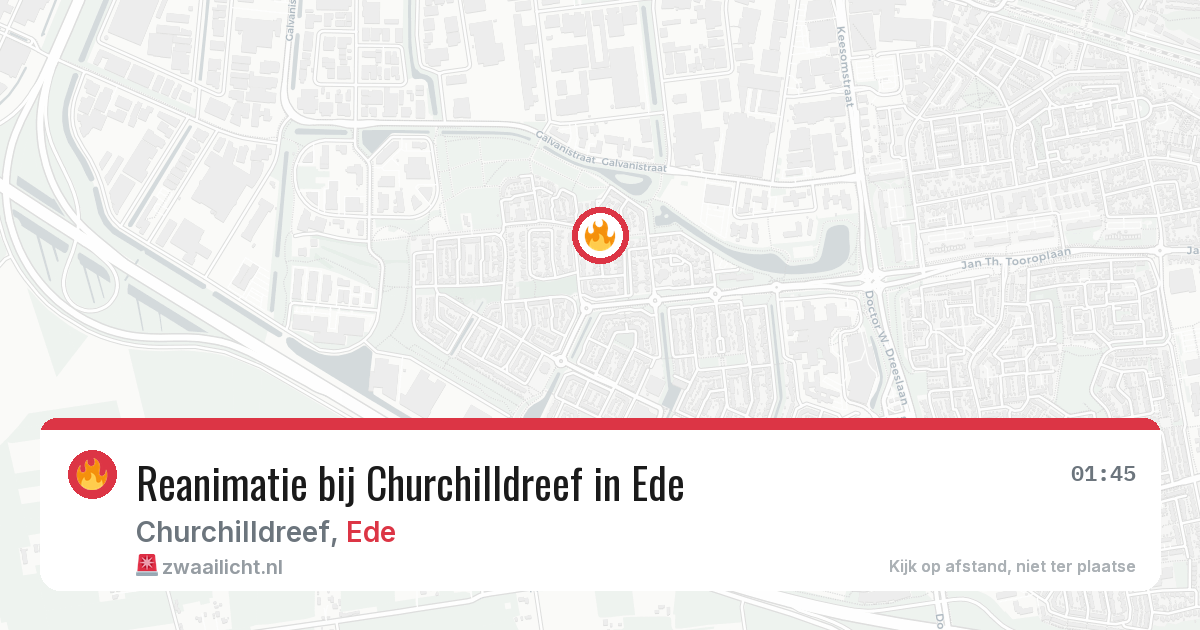 Reanimatie bij Churchilldreef in Ede — 5 jun 2026