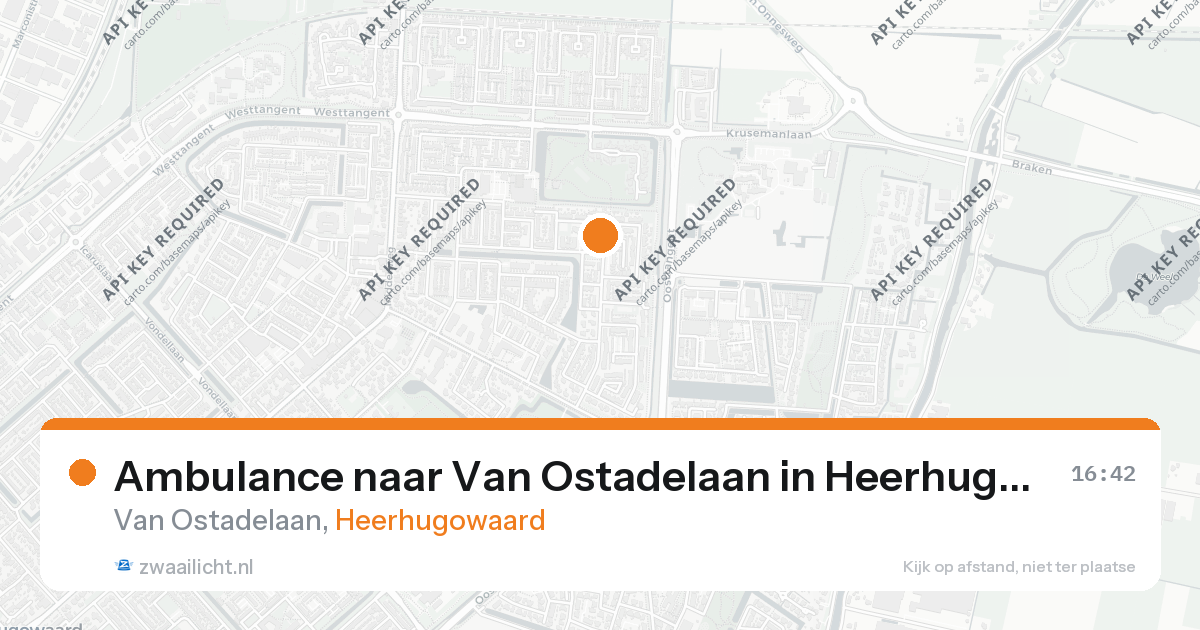 Ambulance naar Van Ostadelaan in Heerhugowaard — 26 aug 2026