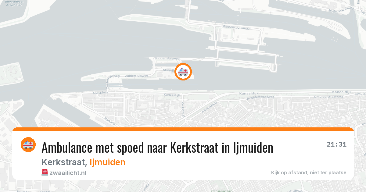 Ambulance met spoed naar Kerkstraat in Ijmuiden — 6 mei 2026